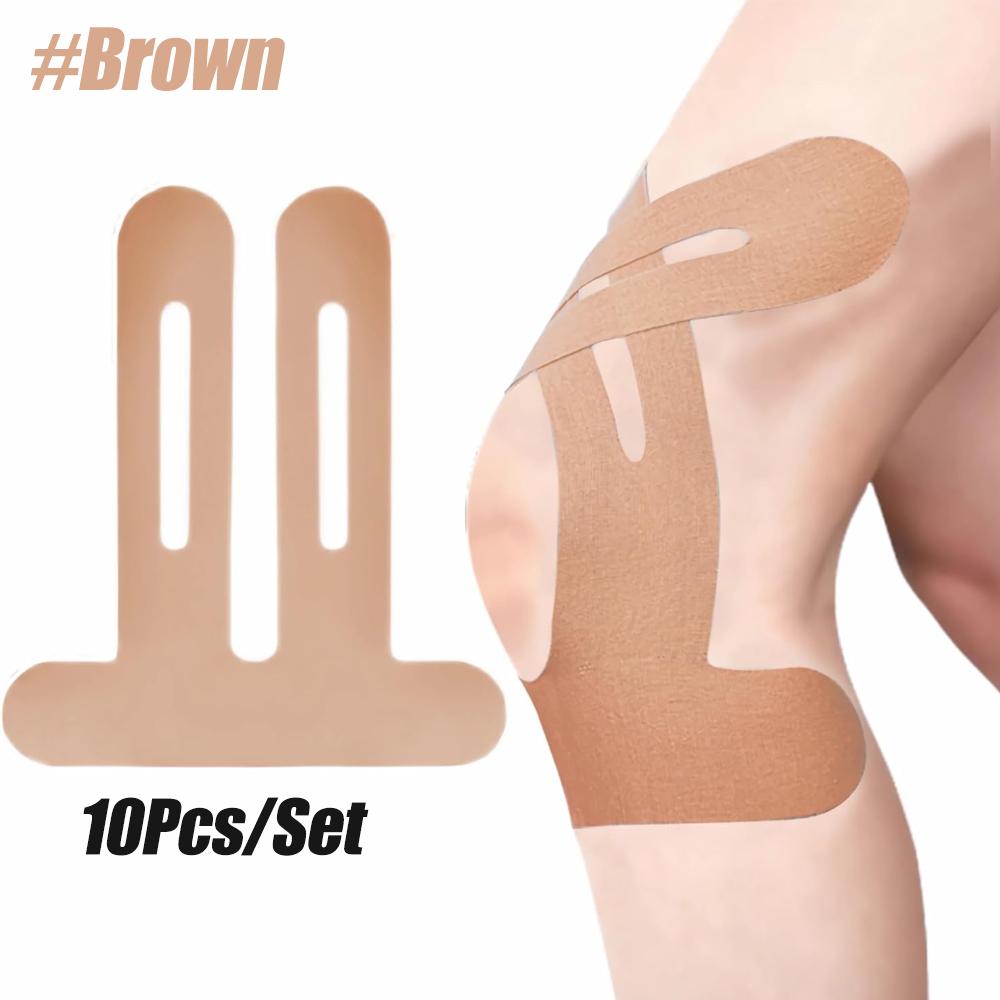 10PCS Kinesiology Tape for Knees, Knee Support & Stability, Knee Pain Relief Athletic Tape - Waterproof & Elastic, Breathable Hy