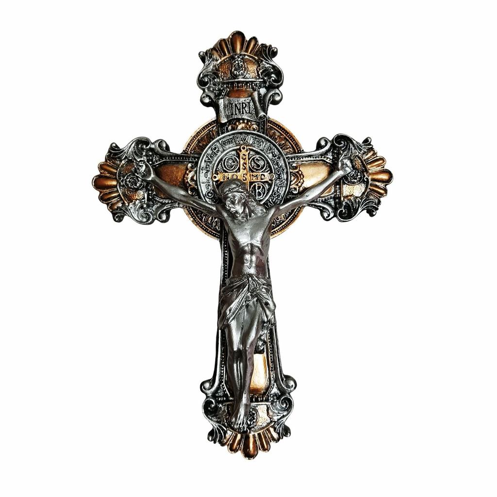Vintage Large Cross Sculpture Cross Wall Decoration