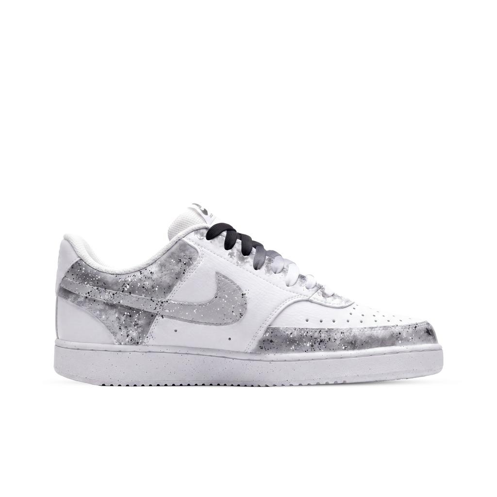 Nike Court Vision Ink, Monster Lab Low Top Skateboard Shoes Unisex Black White Gray DH2987-117(Team445-)