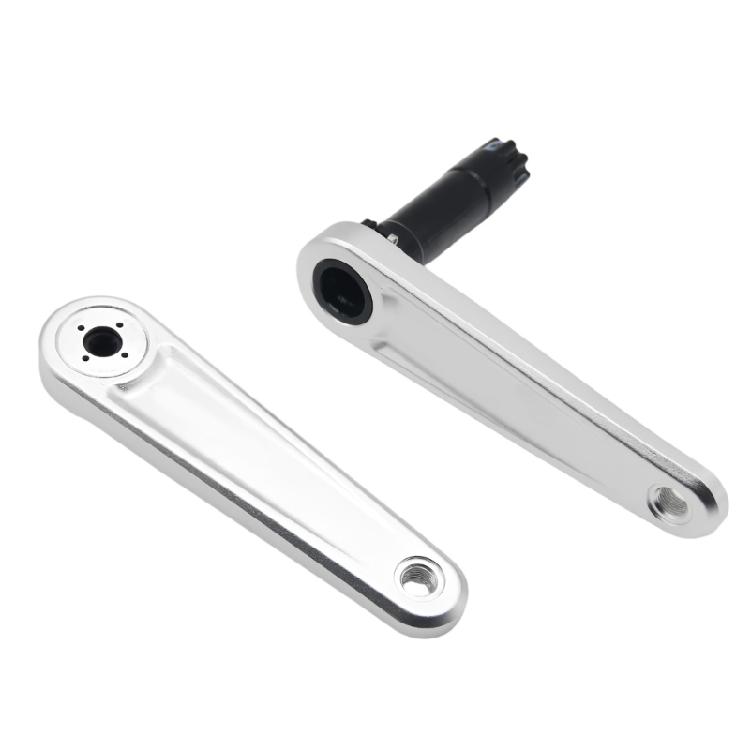 Быстросъемные Шатуны для Велосипедов для Каретки Алюминиевые Многоскоростные Высокопроизводительные Дорожные Велосипеды Шатуны 170mm серебряный