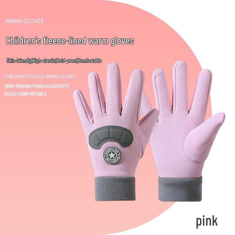 Kids' Cute Winter Fingerless Gloves: Warm, Durable Outdoor Protection for Boys and Girls