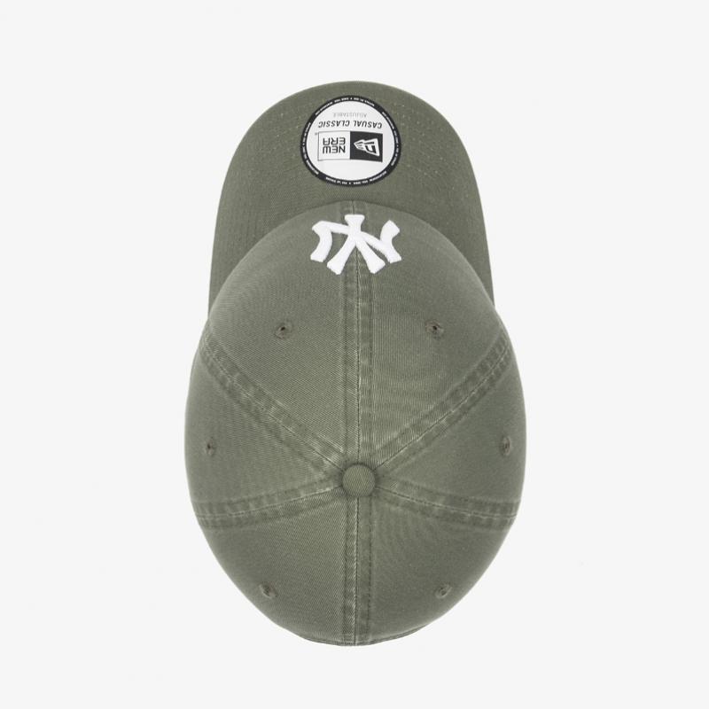 New Era New York Yankees Casual Classic Cap Green Bark