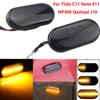 Für Nissan Tiida Note Micra Navara Qashqai Cube Camiones Dualis Frontier LED Dynamische Auto Blinker Seitenmarkierungsleuchten Blinkerleuchten