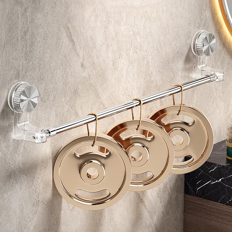 Scalable 30-60cm Suction Cup Towel Rack No-punching Kitchen Bathroom Wall Towel Slippers storage Holder Organizer Shelf Accessor