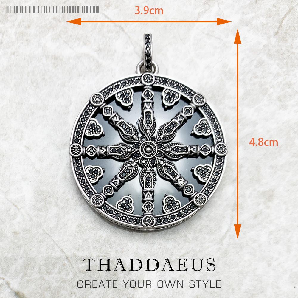 Amulet Magical Lucky Symbol Tree Flower Karma Whell Sun Bird Butterfly Pendants Jewelry 925 Silver Gift For Women Men