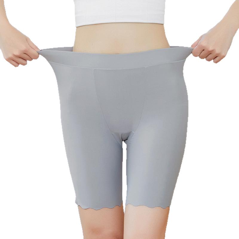 Plus Size Women's Summer Ice Silk Anti-Exposure Safety Shorts