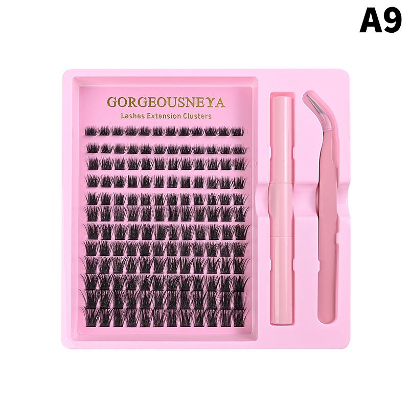 Lightweight Cluster Lash Kit 30D 40D 50D 60D Natural Eyelash Extensions Segmented Volumizing Lashes for Daily Wear Home Use