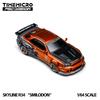 TimeMicro1:64 R34 Eastsiderz Tribute Diecast Alloy Car Model Realistic Mini Hypercar Diorama Collectible Hobby Ornament