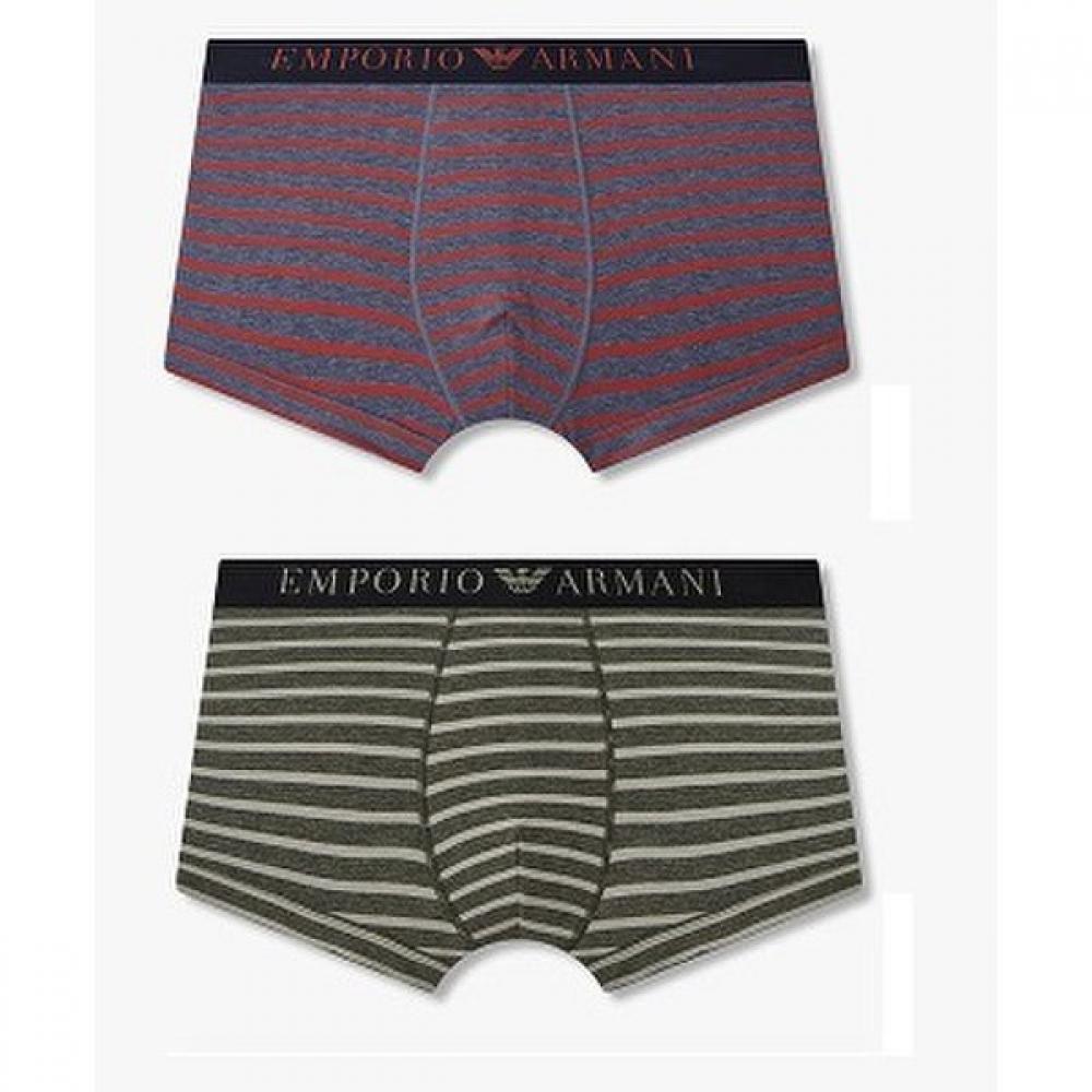 

Emporio Armani Men S Cotton drawerS 2pcS Set Color Block Stripe XL(110)