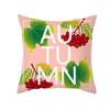 Plant Flower Creative Letter Pattern Printing Cover Car Sofa Cushion Cover Luxury Home Decoration Cushion Cover