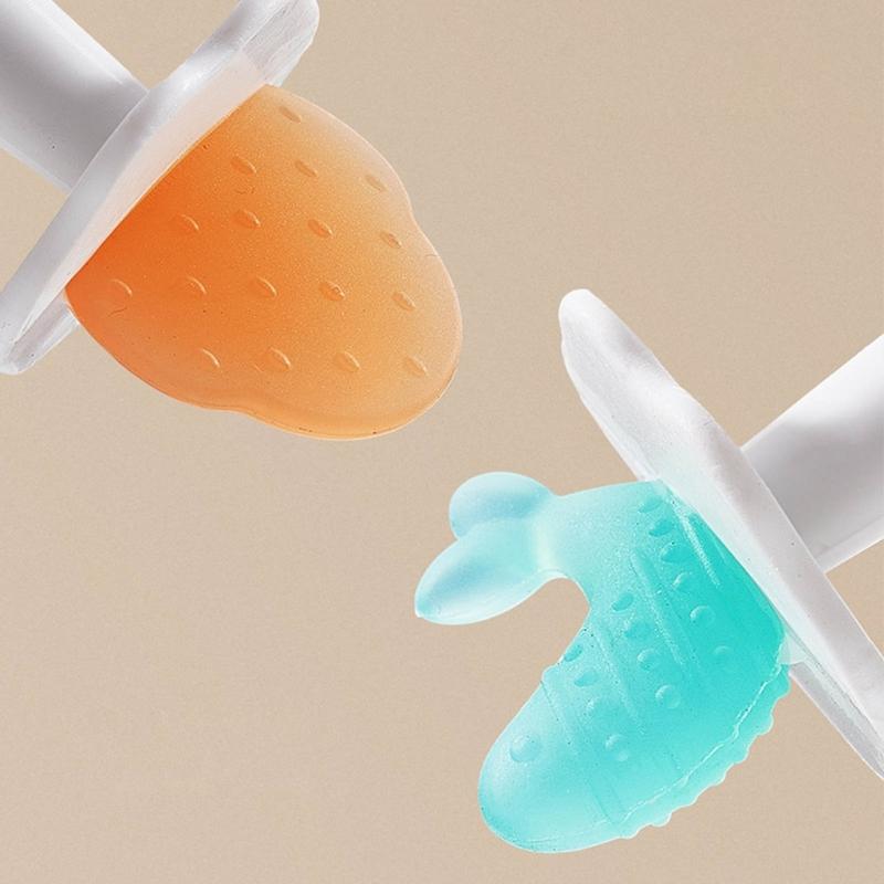 Silicone Teether Toy for Baby Cartoon Chewing Toy BPAFree Molar Rod Infant Teething Gift Rattle Teether Pacifier Accs