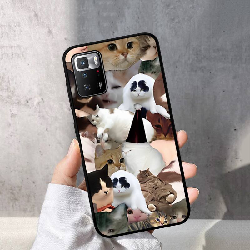 Husă Telefon Meme Pisică Plângând Pentru Redmi Note 10 9 8 6 Pro 8T 5A 4X X 5 Plus 7 7A 9A K20