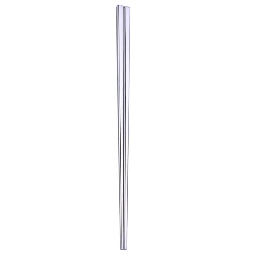 1 Pair Stainless Steel Tableware Colorful Length 23cm Reusable Chopsticks Dishware Wedding Party Festival Occasions Chinese Gift