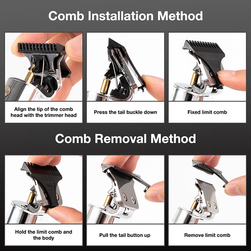 Hair Clipper Beard Shaving Body Hair Trimmer Clippers Electric Hair Cutting Machine Professional Barber LCD Display