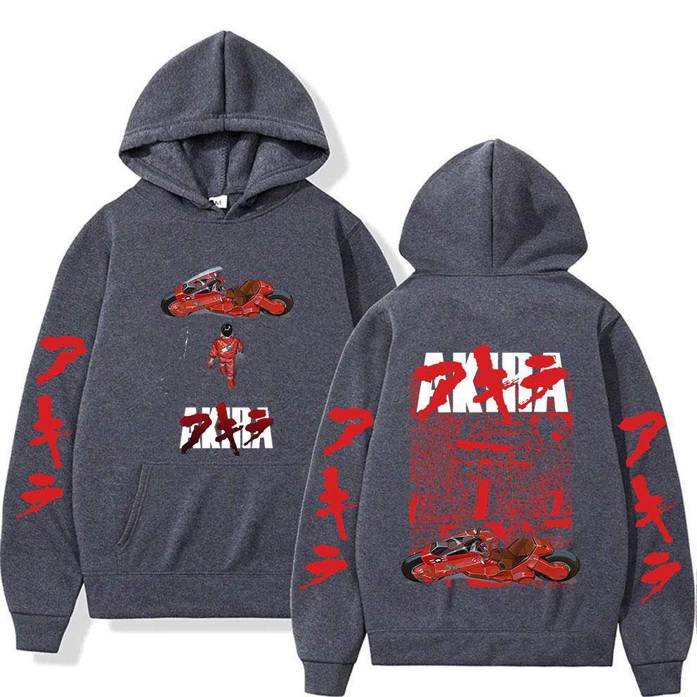 Japanese Science Fiction Cartoon Movie Anime Akira Shotaro Kaneda Graphic Hoodie Men Women Hip Hop Vintage Oversized Sweatshirt