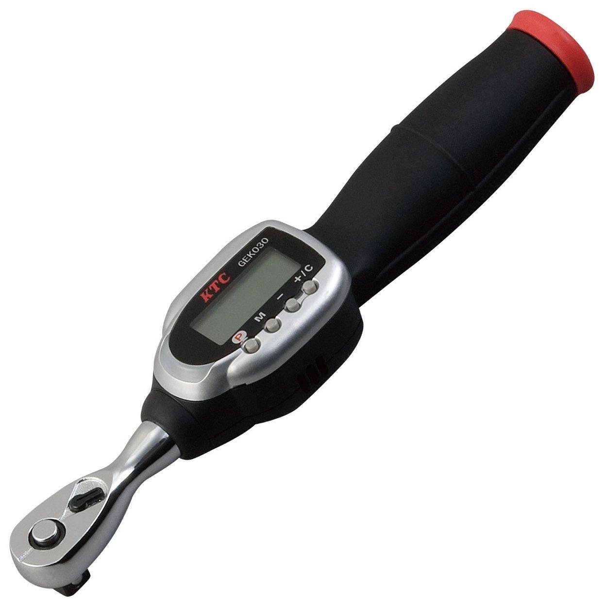

Kyoto Machine Tools Digital Torque Wrench Small Torque Type Gray Black Red (KTC) [9.5sq] GEK030-C3A