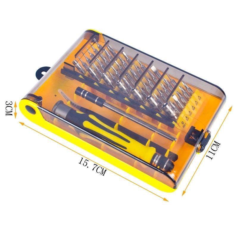45-Piece Professional Screwdriver & Dust Removal Set with Magnet for Phone & Laptop Repair