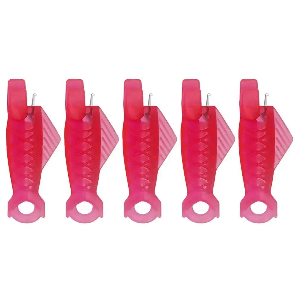 5Pcs Fish Type Sewing Needle Inserter, Quick Plastic Needle Threader for DIY Sewing Craft,Sewing Machine Needle Threaders