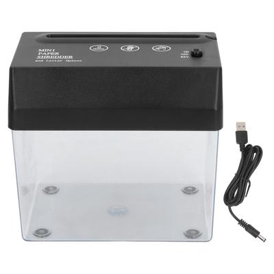 Mini Paper Shredder USB Electric Portable Desktop Small A6 Strip Cutting Tool for Office