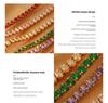 Elegant Noble Lady Necklace and Bracelet Set with Zircon Accents