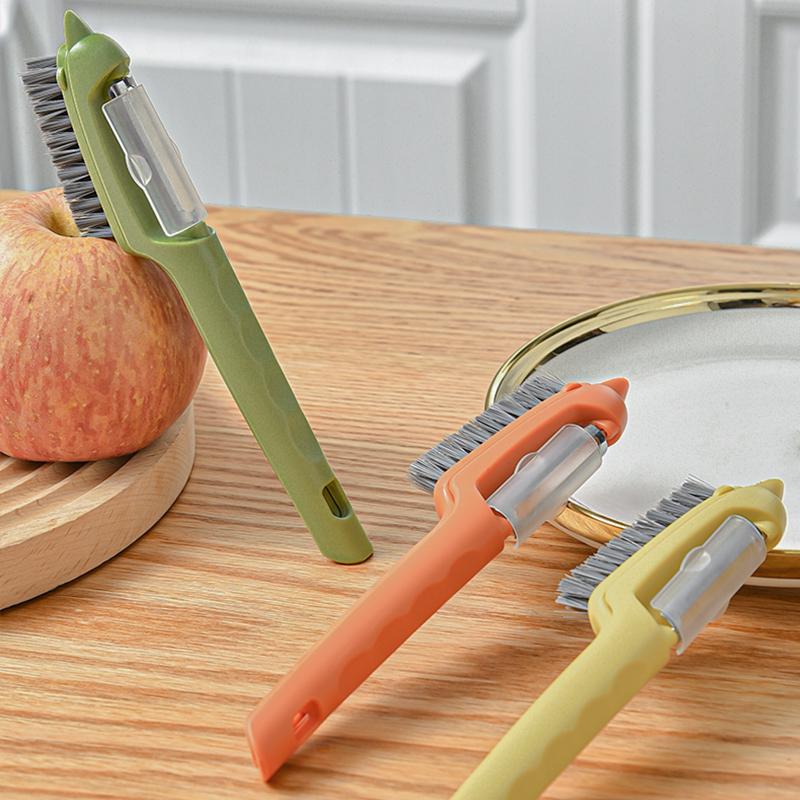 

Anmai Multi-functional Peeler Clean Brush 2 in 1 Fruit Vegetable Peeling Sharp Food Grade PP Kitchen Tools Accessories
