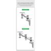 Straight Vertical Swing Arm For Fish Finder Mount With 6''Length  VIN-TYQ-HB-02