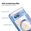 For Google Pixel 7a Magnetic Case Compatible with MagSafe Card Holder Leather Phone Cover