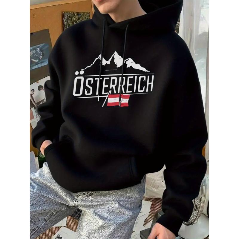 

Men s Loose Fit Hoodie Sweatshirt, Polyester Fabric, Casual Long Sleeve Pullover Hooded Sweatshirt with Kangaroo Pocket XXL чорний