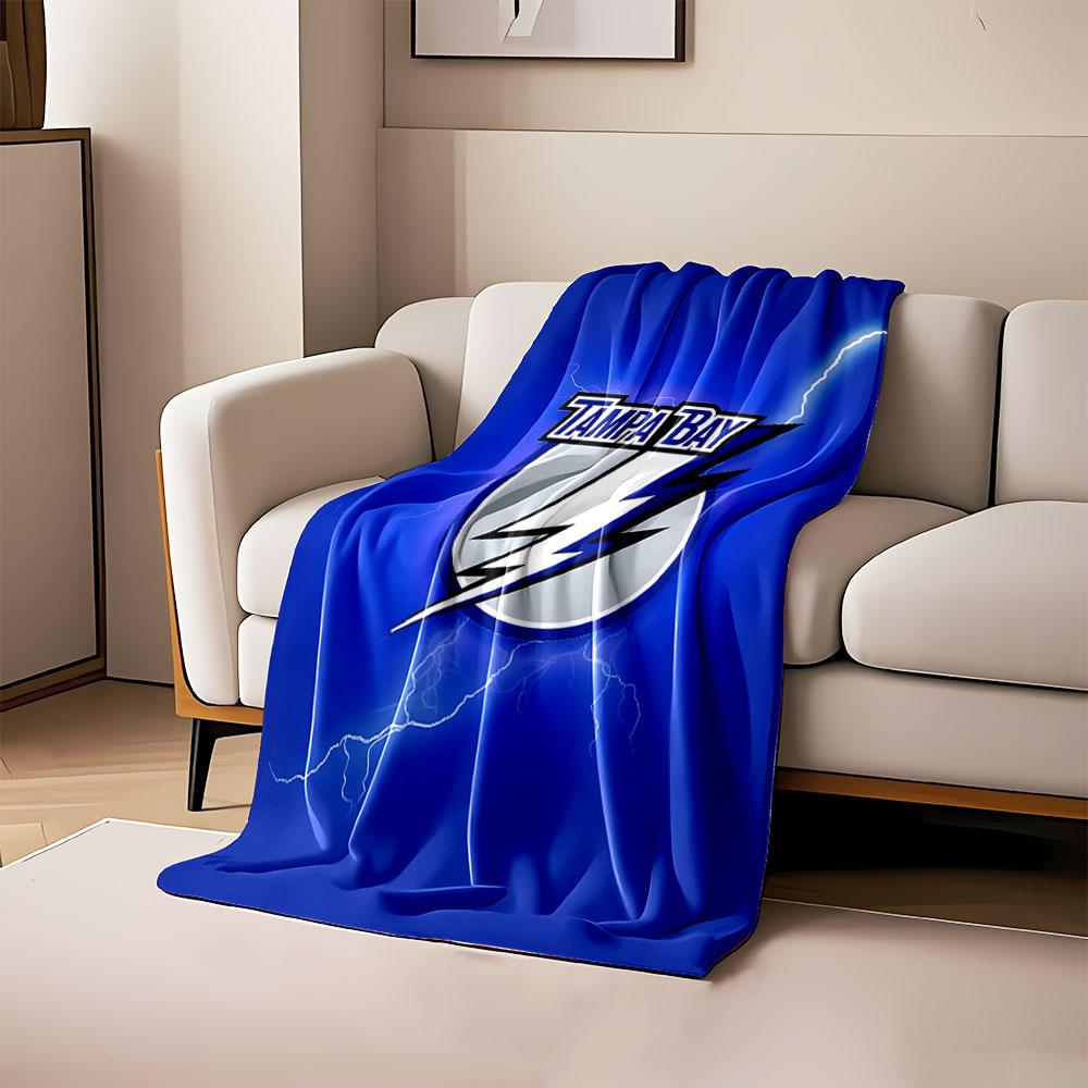 Tampa Bay Lightning Logo Blanket print blanket soft and cozy perfect for the living room bed sofa or a nap,gift
