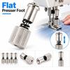 Metal Flat Presser Foot Universal Fit Sewing Machine Feet Durable Spring Clamp  For Domestic Sewing