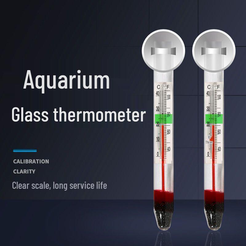 High-Precision Waterproof Suction Cup Aquarium Thermometer for Fish, Turtle, and Plant Tanks