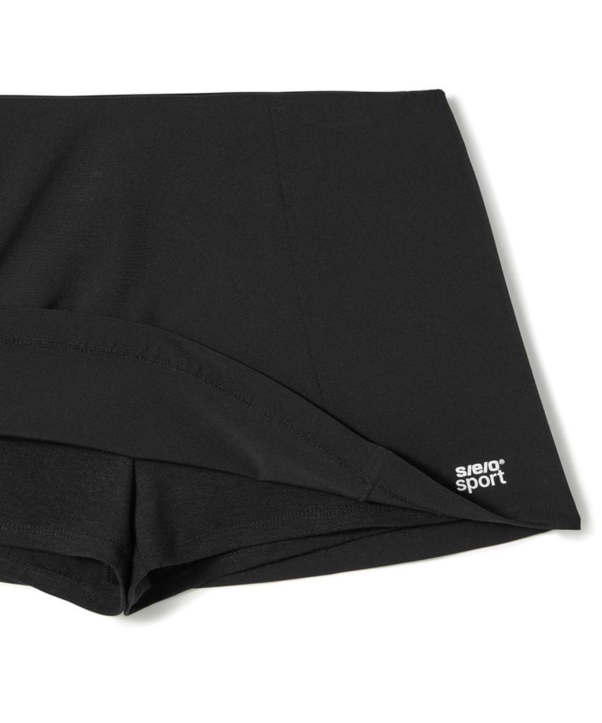 Sio Paneled Culotte Mini Skirt_Black
