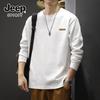 JEEP SPIRIT Men's Heavyweight Long Sleeve Cotton T-shirt