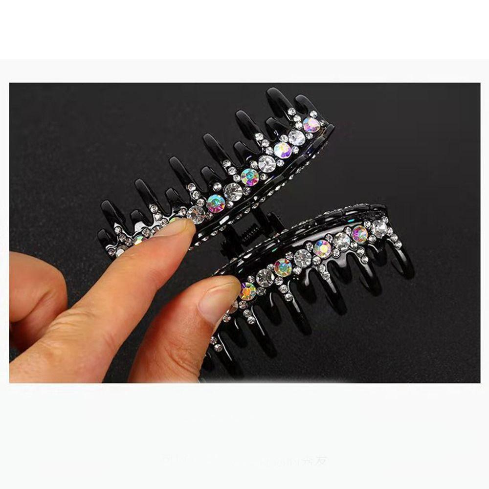 Fixing Ladies Hair Crystal Hair Clip Big Hairpin New Hair Accessories  Women Girls