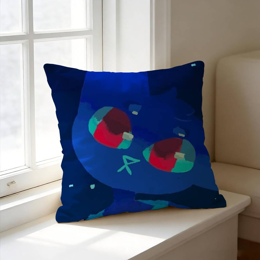 The indie game N-Night in the W-Woods  Square Double-Sided printed Pillow Case Bedroom Bedside Pillow Sofa Cushion Cover