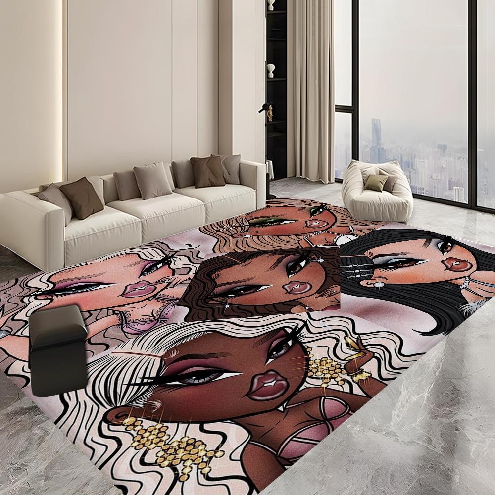 Lovely Bratz Cartoon Printed  Floor Mat Kids Room Bedroom Decoration Balcony Anti-Slip Doormat Living Room Welcome Rug