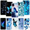Blue Butterfly Beautiful Wing Phone Case For Samsung Galaxy A52 A32 A22 A12 A02S A50S A30S A51 A31 AA71 Note 20 Ultra 10 S10 Plu