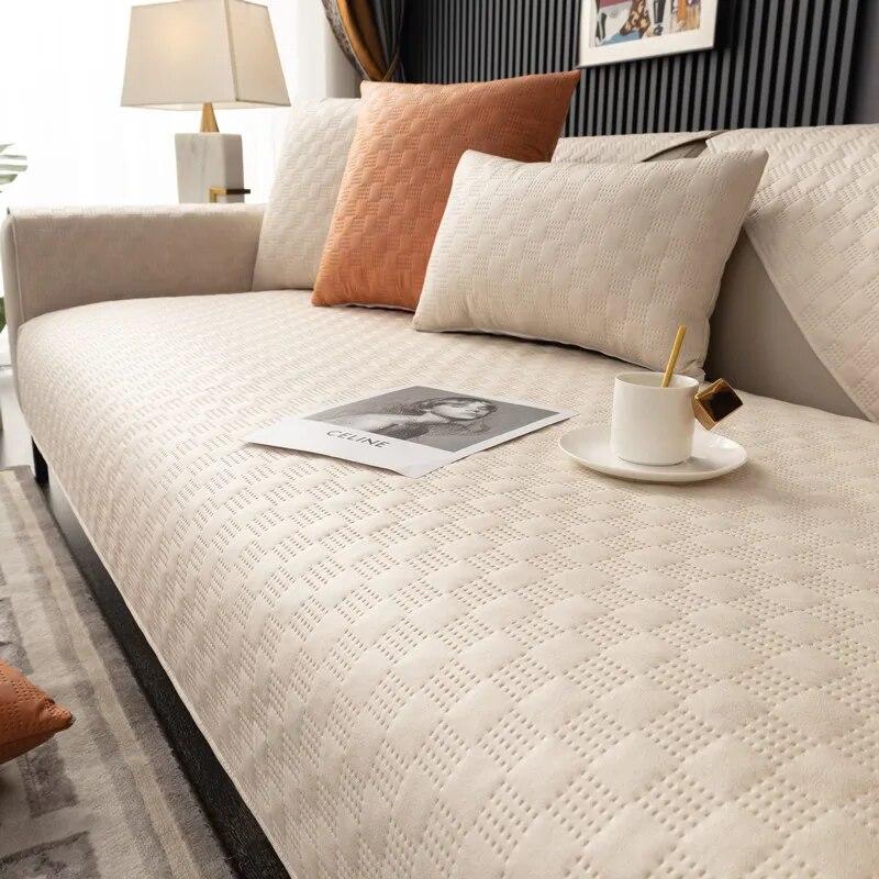 Sofa Cushion Four Seasons Universal Sofa Protective Cover Towel Anti-slip Cushion Carpets for Living Room Decoration