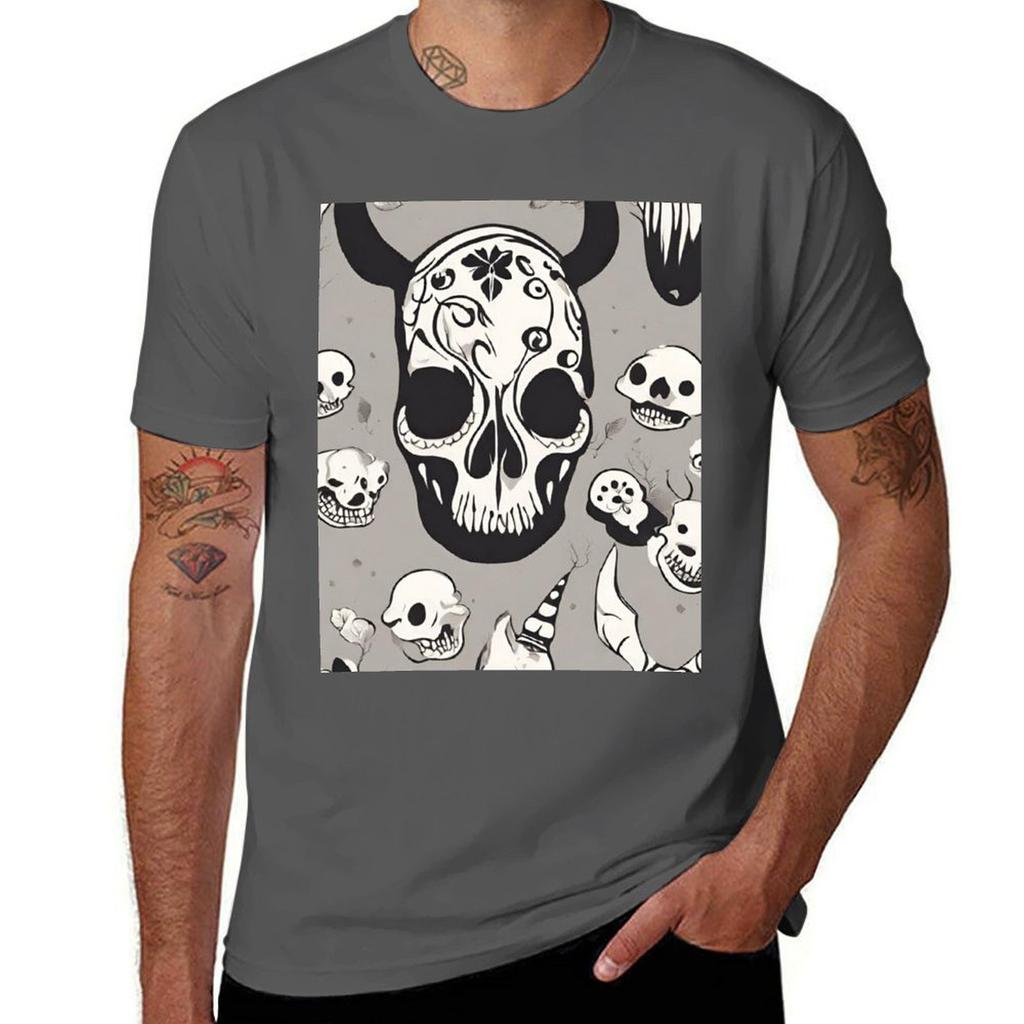 Animal Skull Tshirt Holiday Simple Tee Shirt