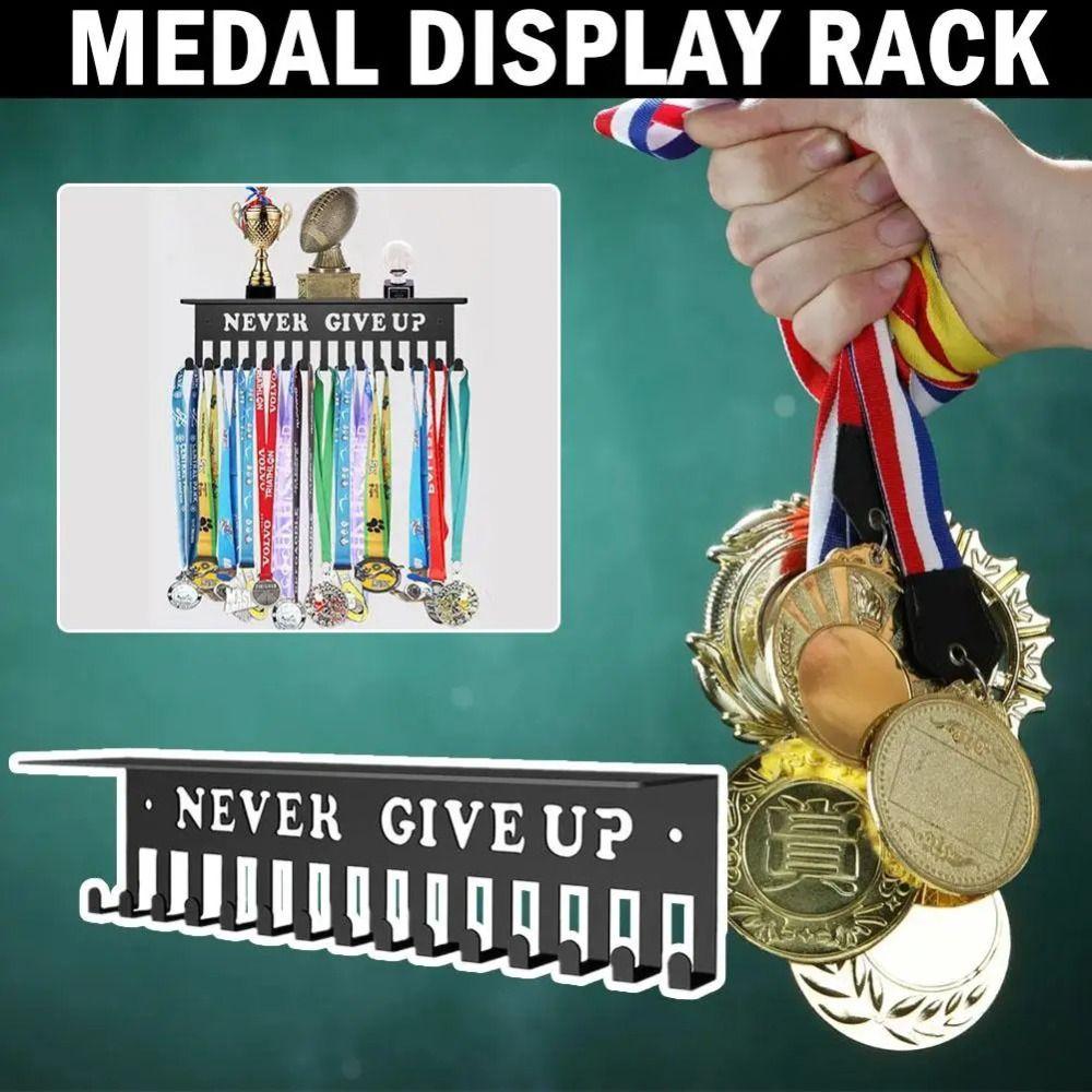 Wall Mounted Medal Hanger Holder Large Capacity Ribbons Medal Display  Volleyball Basketball
