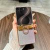 Luxus Glitzer Ringhalter Handyhülle Für Samsung Galaxy Z Flip 8 7 FE 6 5 4 3 Bling Strassstein Diamant Scharnierschutz Abdeckung