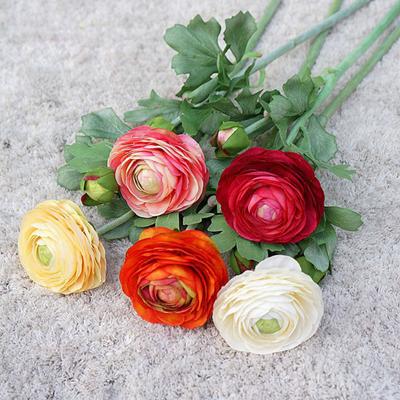 Vivid Detailed Artificial Flower Beautiful Handmade Fabric Simulation Peony for Home