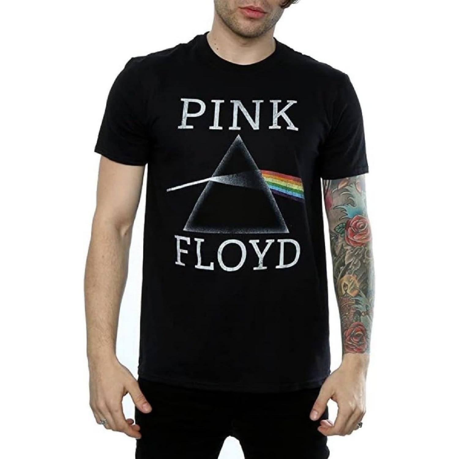 Pink Floyd Men s Dark Side of The Moon Prism T-Shirt Large Black S