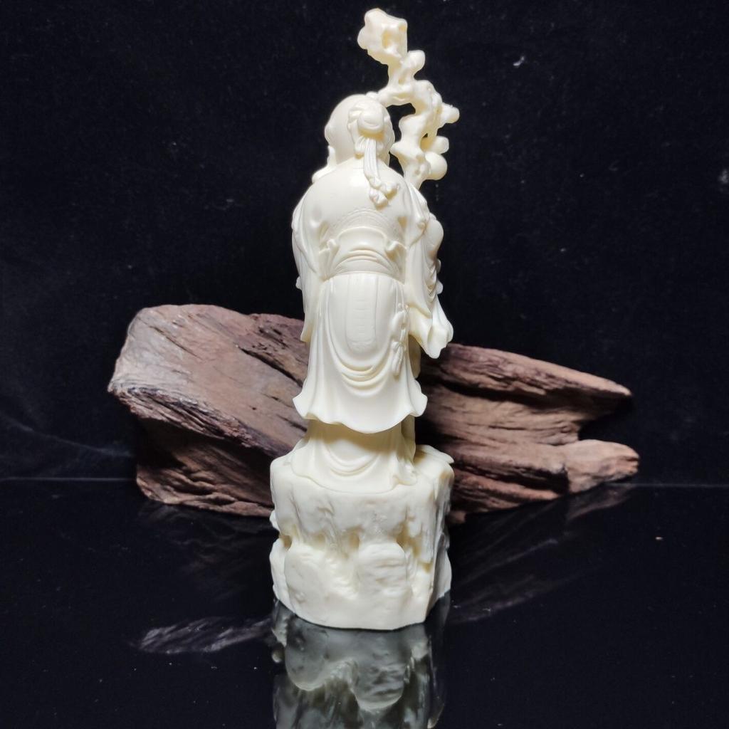 Boutique Ivory Fruit Antarctic Fairy Weng Sculpture Ornaments Home Accessories Birthday Gift for Elders Shouxinggong Crafts