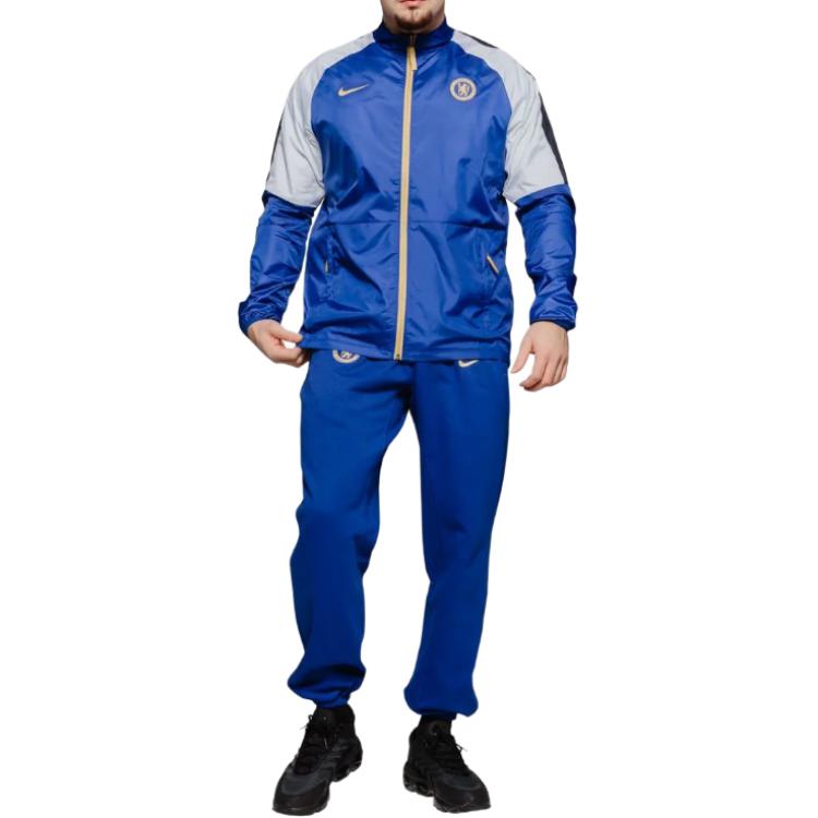 Nike Jackets Men's Blue Crew Neck Moderate Other DV4714-495