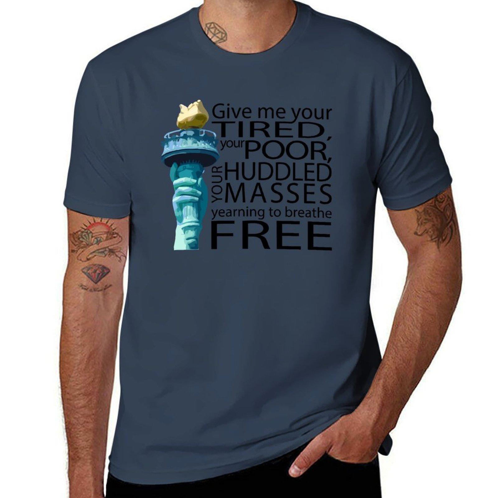 Give me your tired TShirt Street Art Print Tee Shirt S