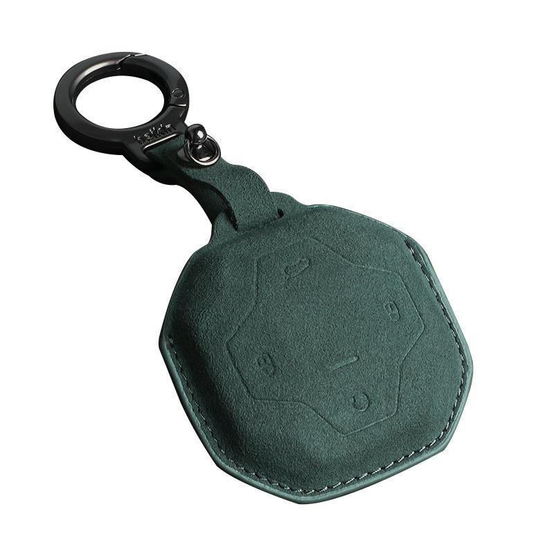 Jetour Traveller Key Case for Chery Jetour Shanhai T2, Green 3D Suede Modified Accessories