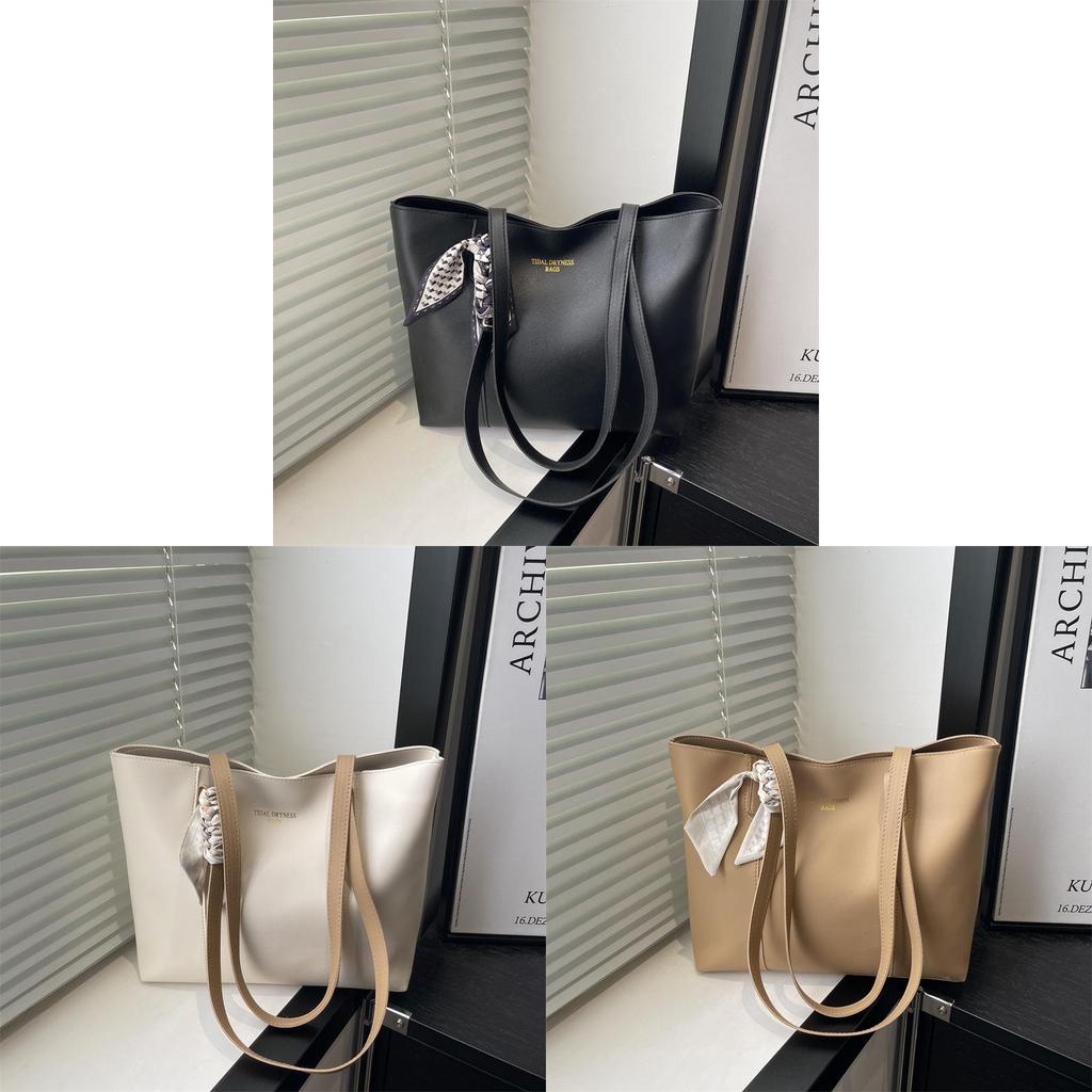 Womens Large Pu Tote Bag With Double Straps And Zipper Closure For Daily Use
