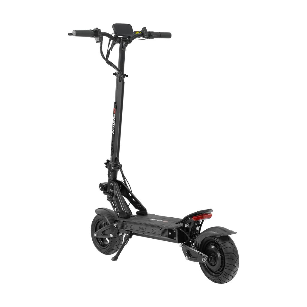 Boyueda G2 52V 19Ah Akku faltbarer elektrischer Offroad-Roller mit Smart-Display, 10-Zoll Anti-Rutsch-Reifen, hydraulische Scheibenbremsen.