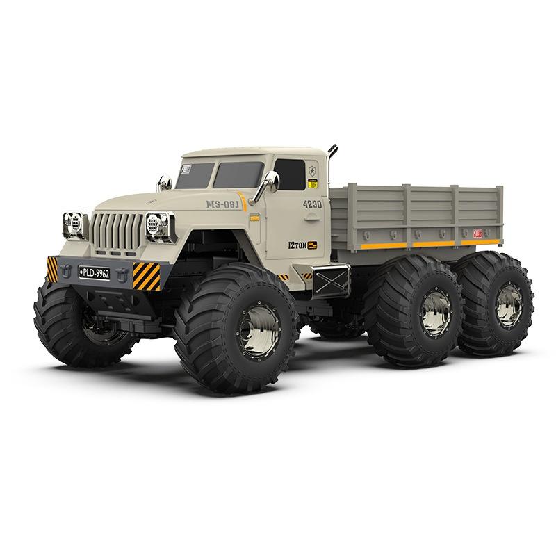 New Product Simulation Military Six Wheeled Truck Remote Control Four-Wheel Drive Off-Road Climbing Heavy Transport Truck Model